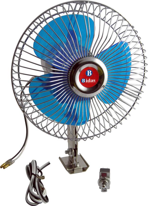 BIDAS High Quality 6 Inch 12V Oscillating Auto Cooling Car Interior Fan