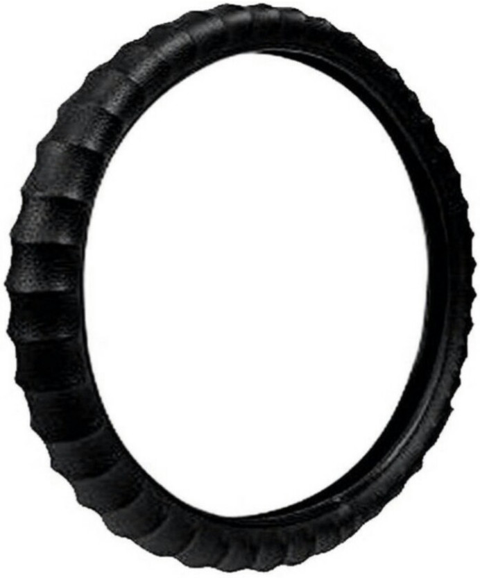 ELECTRIBLES Steering Cover For Hyundai Santro Xing(Black, Leatherite)