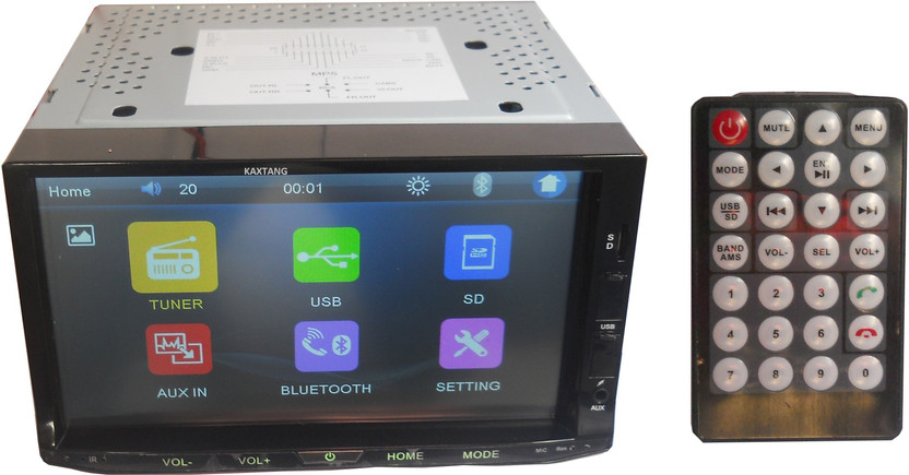 7/" HD Double 2 DIN Flip up Car Stereo MP5 MP3 Player Bluetooth Touchscreen Radio