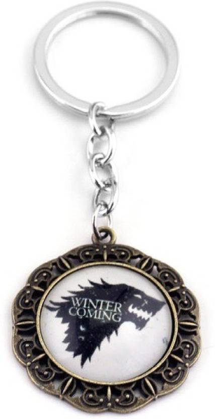 Parrk Game Of Thrones House Stark Logo Alloy Metal Key Key Chain