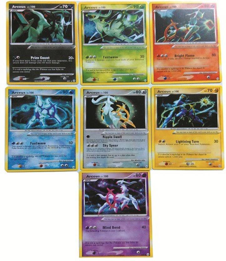 Pokemon Card Arceus Collectionaires 8 Card Set Card