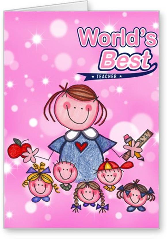 Lolprint World'S Best Teachers Day Greeting Card Price in
