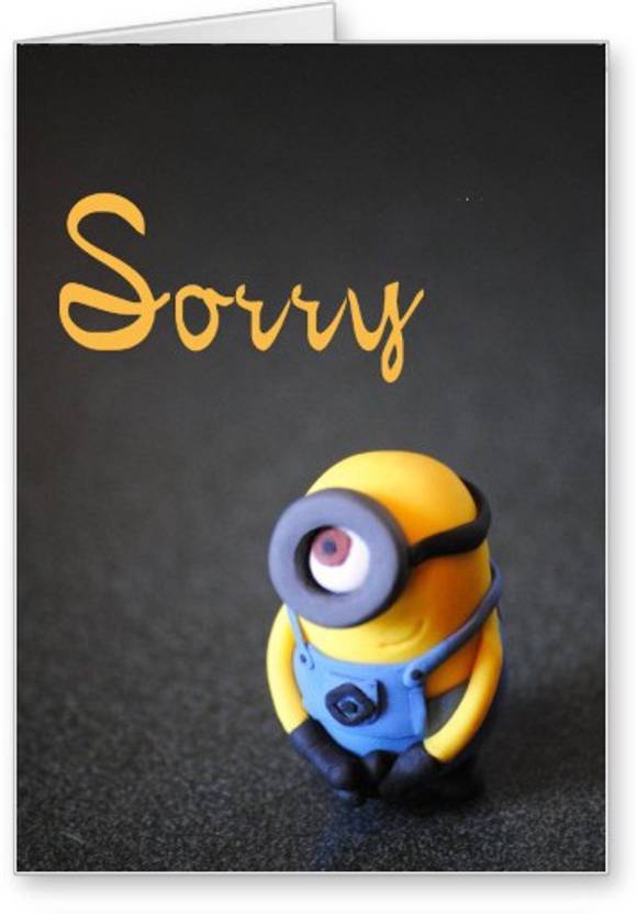 Lolprint Minion Sorry Greeting Card Price in India - Buy ...
