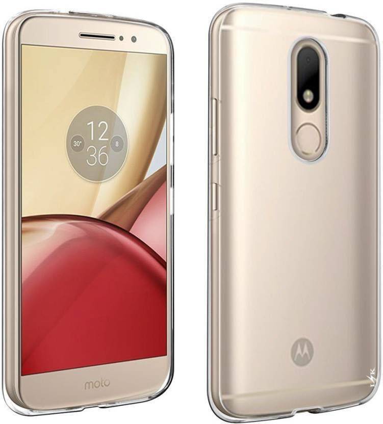 Cover On Back Cover for Moto M (Clear Transparent) 
