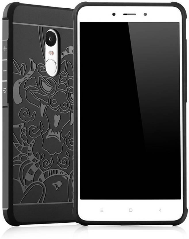 FAIRBUNNY Back Cover for Mi Redmi Note 4 (Black, Flexible Case)