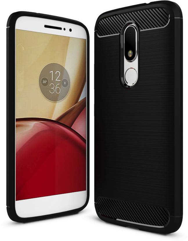 Golden Sand Back Cover for Moto M (Metallic Black) 