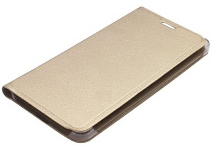 Foxyy Flip Cover for Motorola Moto M (Gold) 