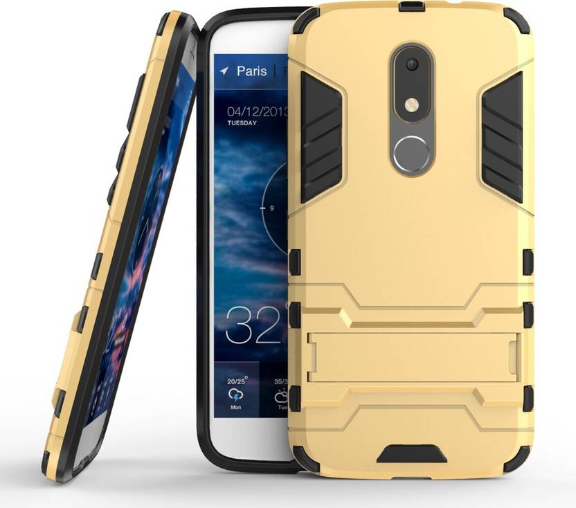 Chevron Shock Proof Case for Moto M (Lux Gold)