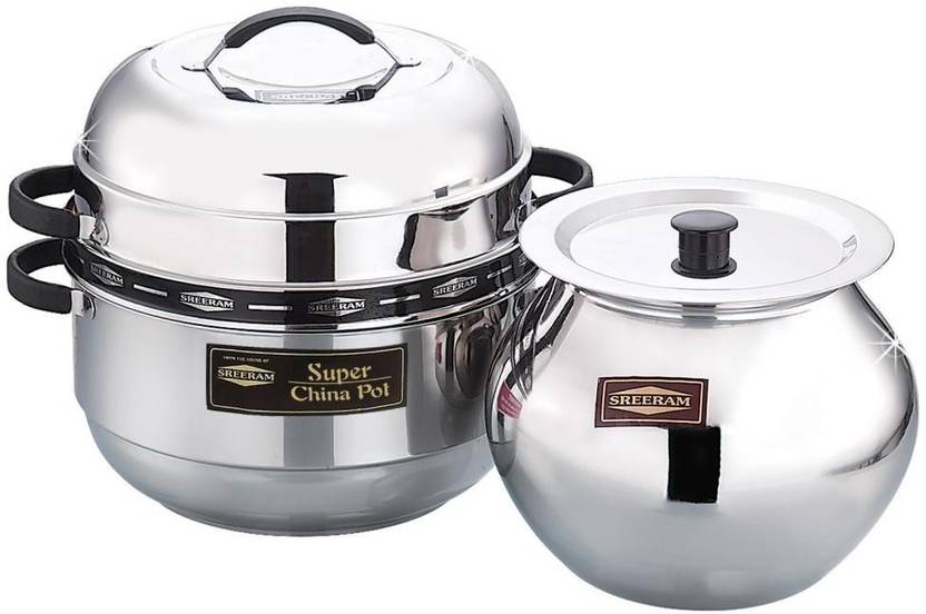 Sreeram Super China Pot Thermal Rice Cooker Large Pack of 3 Serve