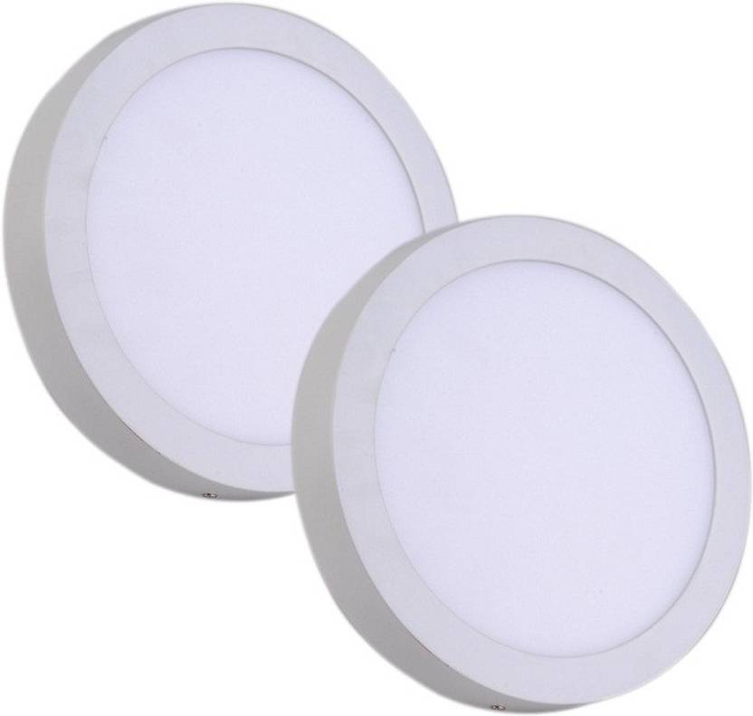 Puffin 18 Watt Surface Mounted Led Panel Light Round White 2 Years Puffin 18 Watt Surface Mounted Led Panel Light Round White 2 Years Warranty Pack Of Flush Mount Ceiling Lamp In India