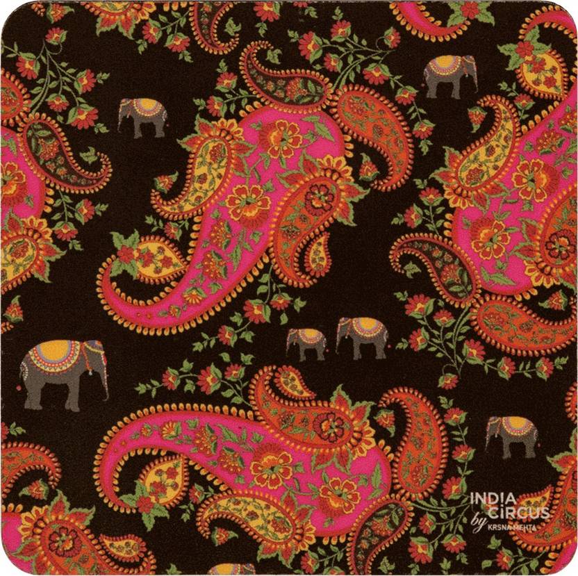  INDIA CIRCUS Square Rubber Coaster Set - Buy INDIA CIRCUS 