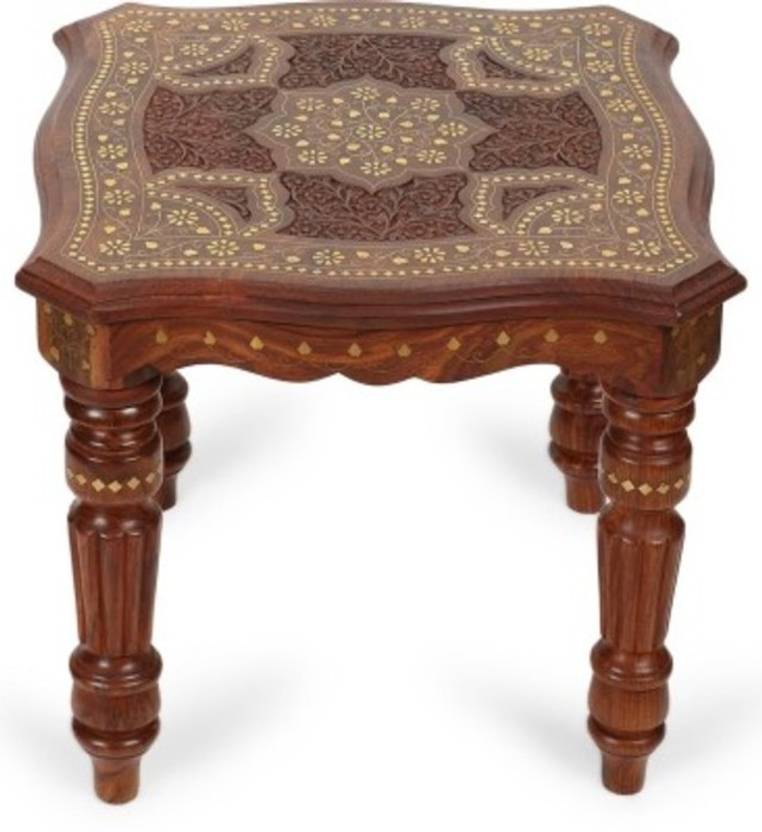 Hand Carved And Brass Inlay Solid Wood Coffee Table Hand Carved And Brass Inlay Solid Wood Coffee Table