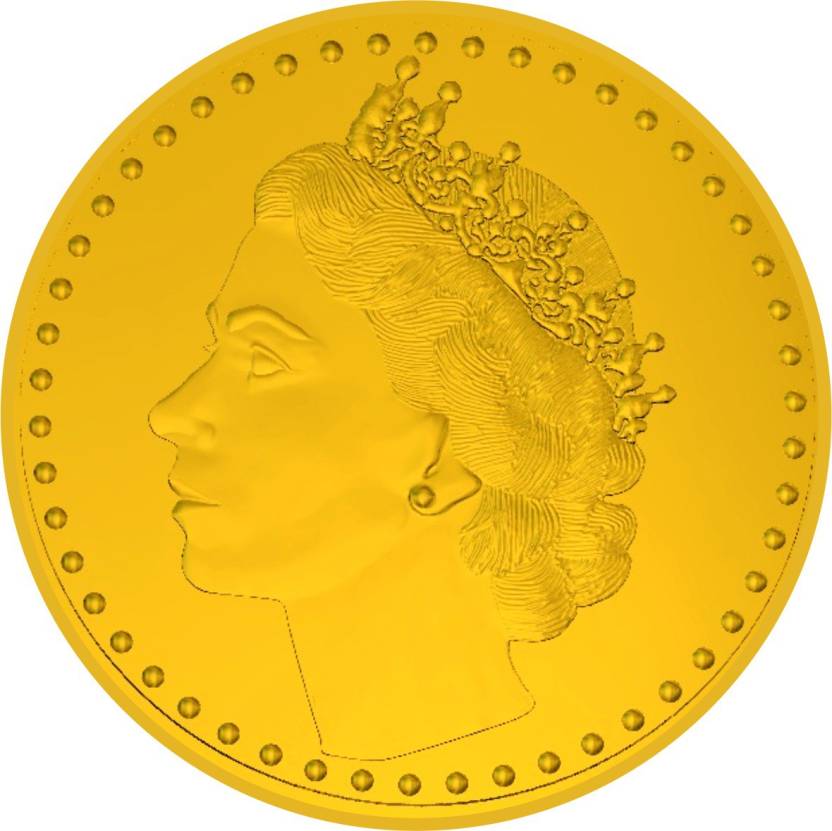 KUNDAN 916 purity Queen Gold Bar 22 K 8 g Gold Coin