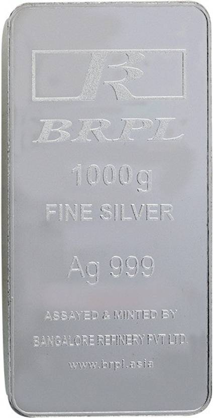 Bangalore Refinery S 999 1000 G Silver Bar Price In India Bangalore Refinery S 999 1000 G Silver Bar
