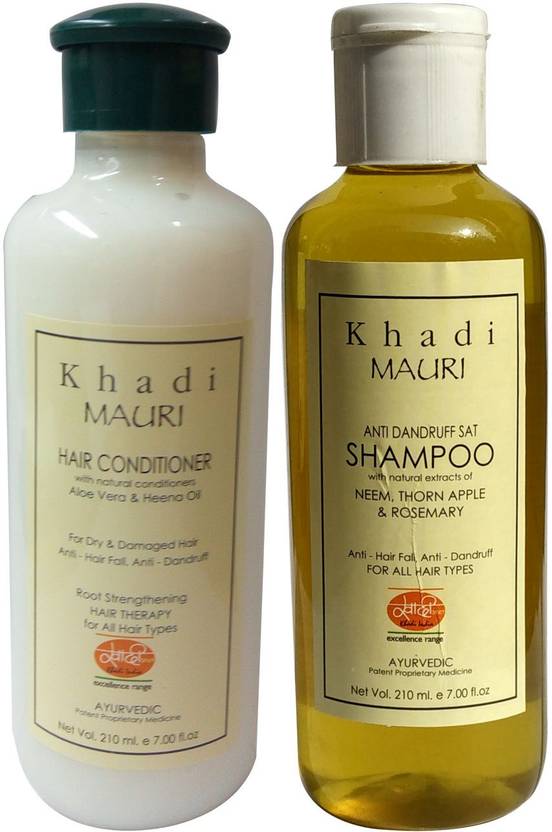 Khadi Mauri Anti Dandruff Shampoo Herbal Hair Conditioner Combo