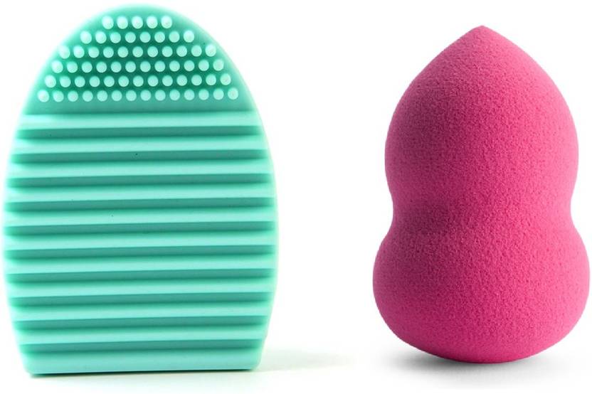 Kelley Imported Beauty Blender Powder Foundation Concealer Puff Sponge Lg9 And Makeup Brush Cleaner Brushegg Sillicone Cleaning Glove Washing Scrubber