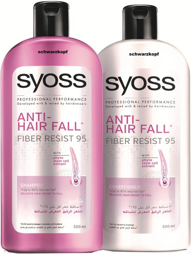 Schwarzkopf Syoss Anti Hair Fall Fiber Resist 95 Shampoo And