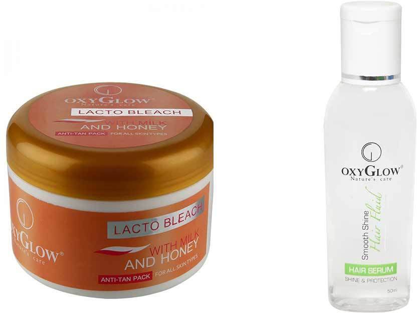 Oxyglow Lacto Bleach Smooth Shine Hair Fluid Price In India