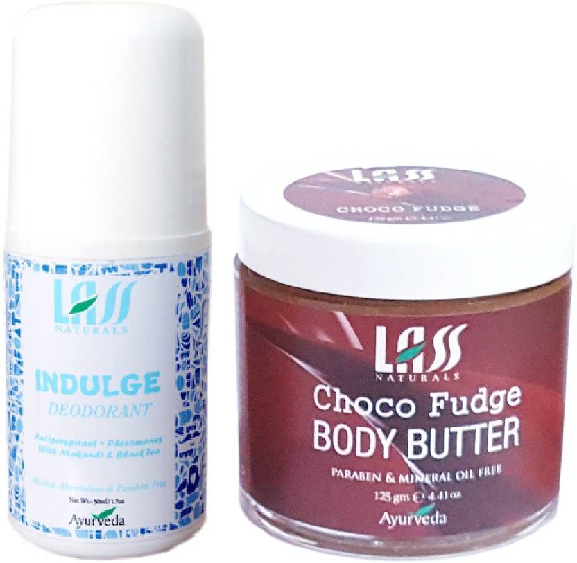 Lass Naturals Induge Deodrant For Men With Mineral Oil Free Choco
