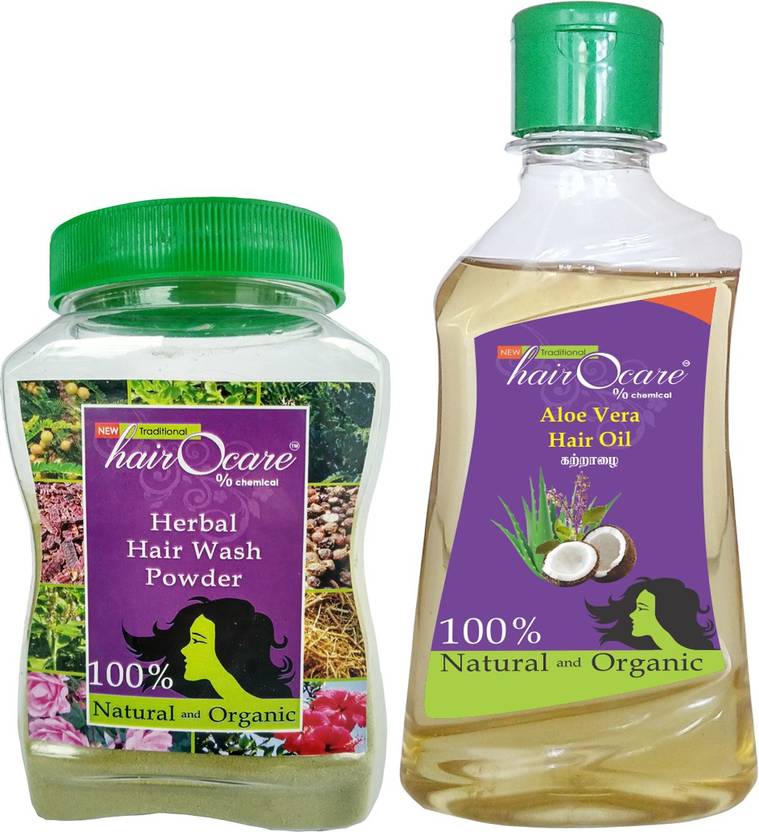 Hairocare Hair Care Herbal Wash Powder 150g Aloe Vera Oil