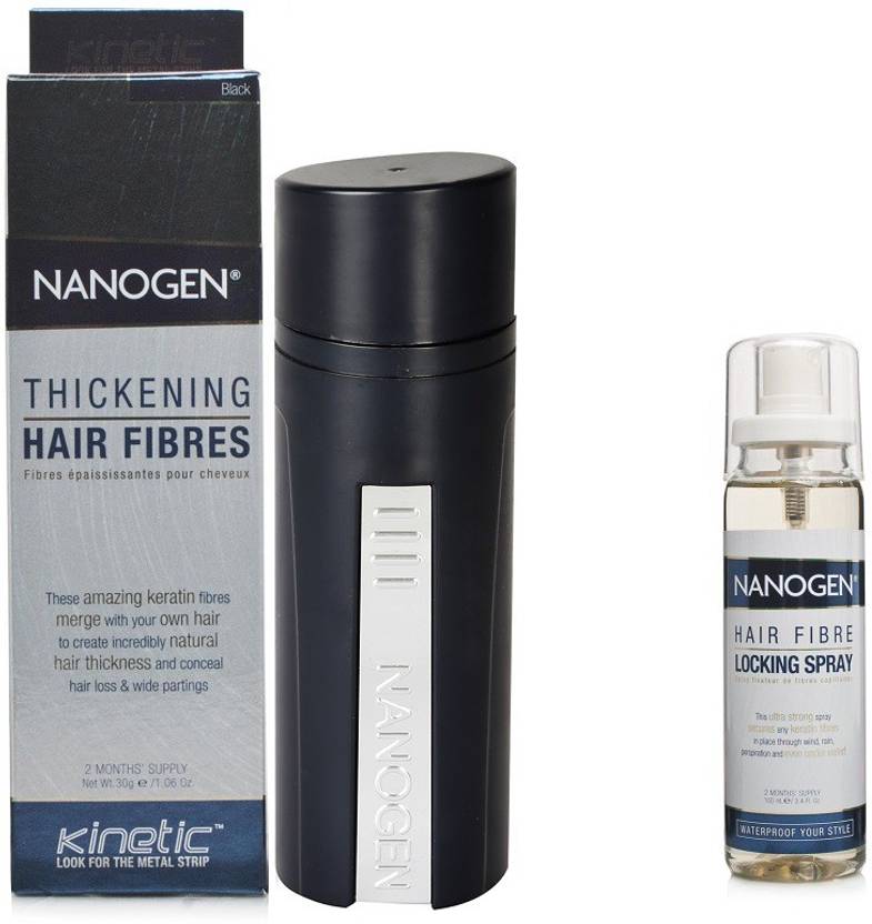 Nanogen Hair Fibres Black With Locking Spray Price In India Buy