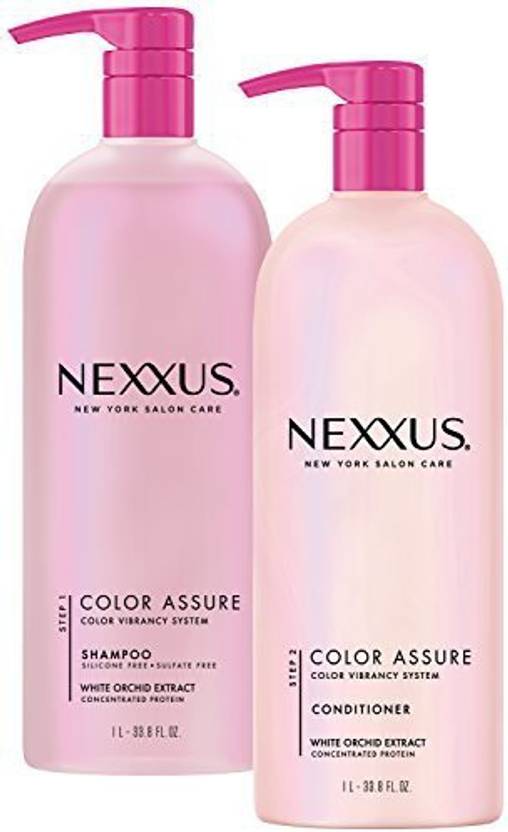 Unilever Nexxus Color Assure Shampoo And Conditioner With Pump 338