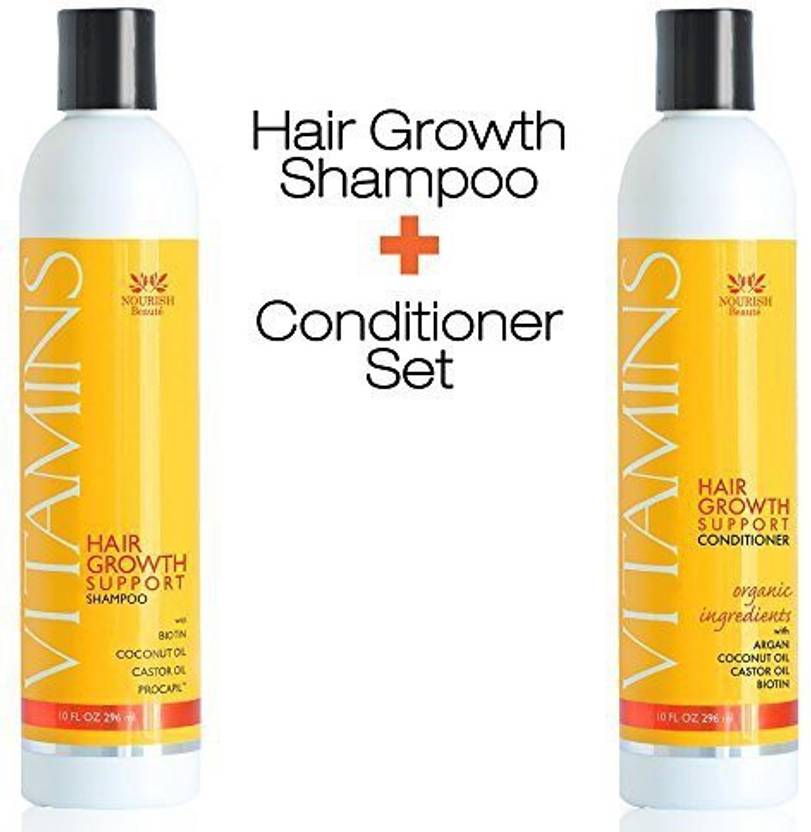 Nourish Beaute Vitamins Hair Loss Shampoo And Conditioner W Natural
