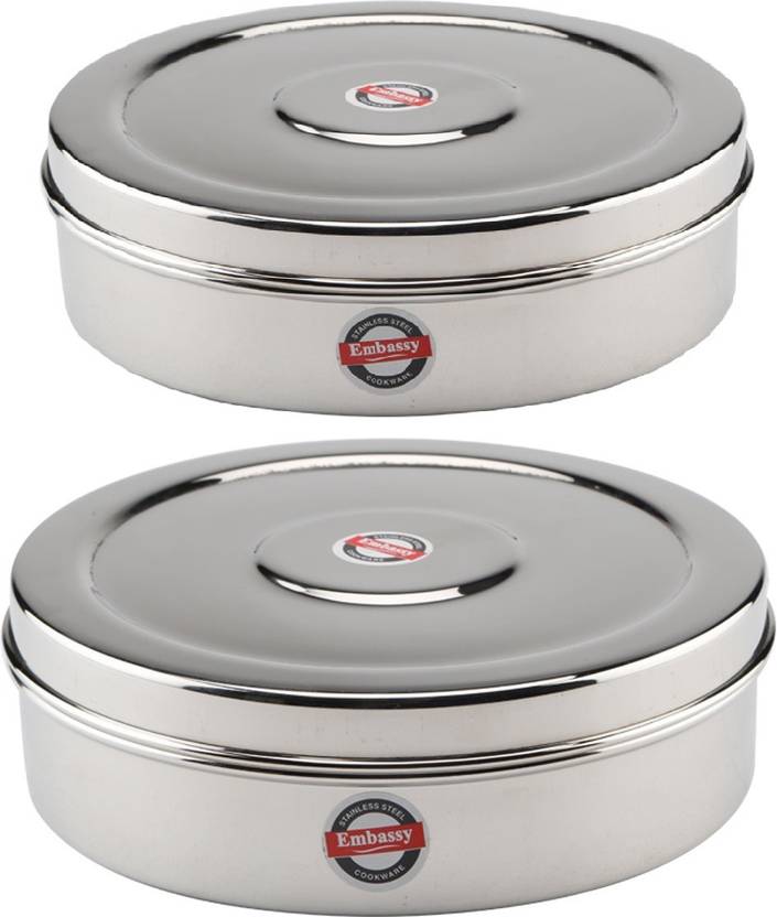 Embassy Chapati Box Deep (Sizes 10 & 11) 2100 ml Steel Grocery