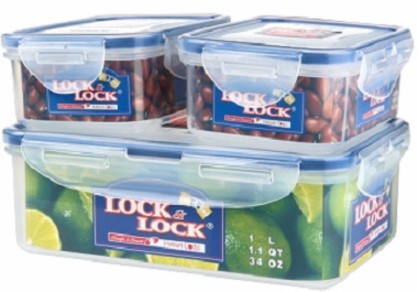 LOCK & N AND LOCK Airtight Plastic Kitchen Food containers box storage Classic 