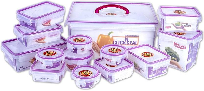 Princeware Click Seal Container Set 7800 Ml 1190 260 Princeware Click Seal Container Set 7800 Ml 1190 260