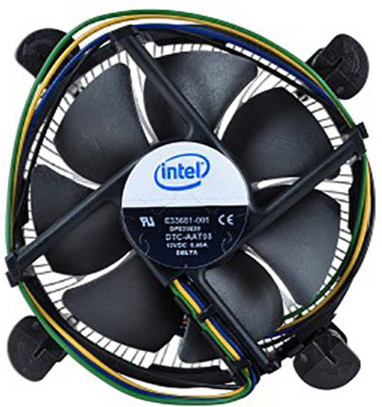 Intel E33681-001 Socket 775 Aluminum Heat Sink & 3.5 inch Fan with 4 ...
