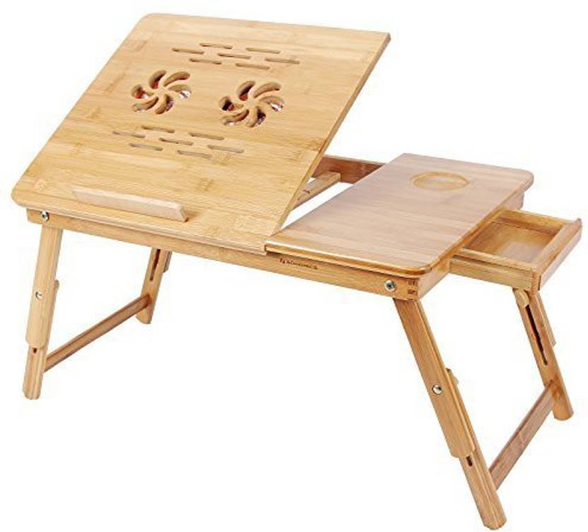 Gizga Multipurpose Natural Bamboo With Twin Cooling Fan Laptop