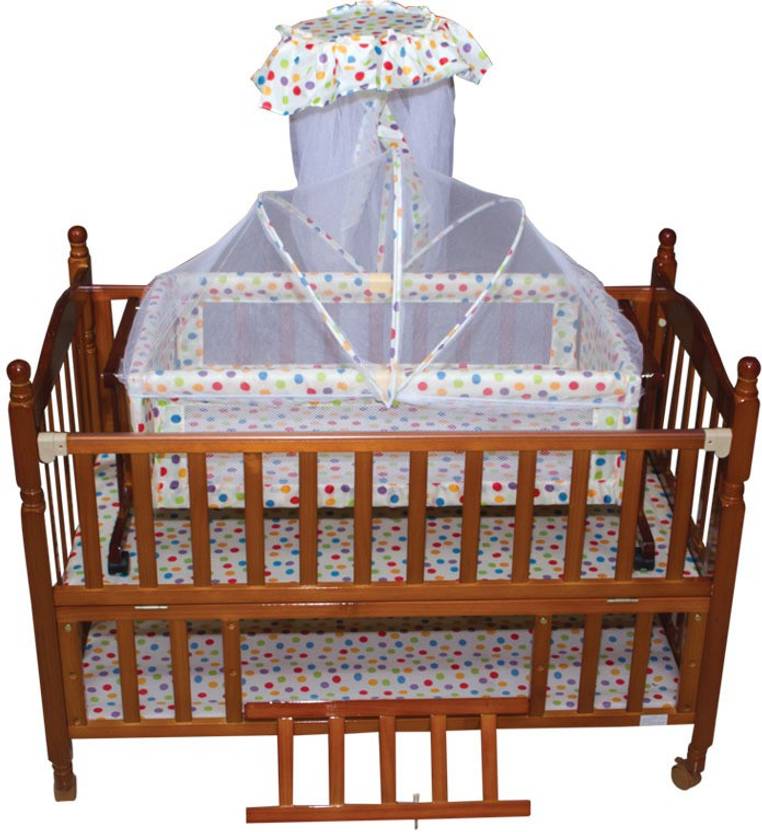 Meemee Baby Wooden Swing Mosquito Net Cot Meemee Baby Wooden Swing Mosquito Net Cot