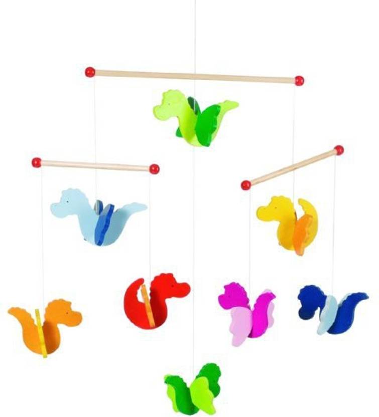 Goki Dragons Wooden Ceiling Baby Mobile Goki Dragons Wooden Ceiling Baby Mobile Multicolor
