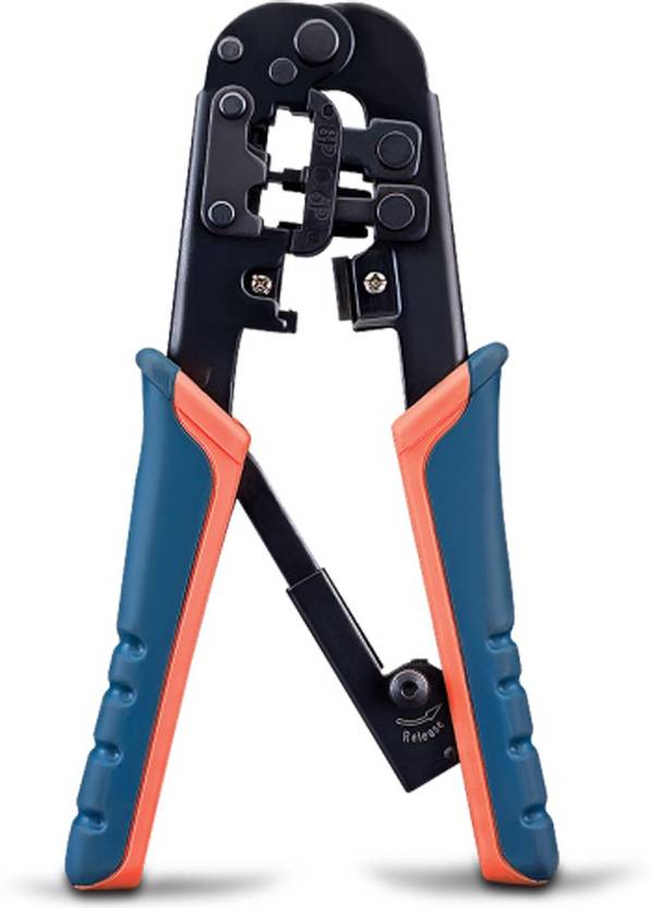 iball Crimping Tool Dual TypeRJ45 & RJ12CutsStrips & Crimps iBPCTDUAL Manual Hydraulic