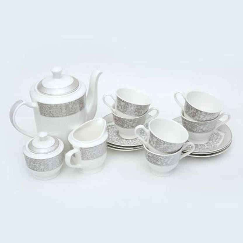 Bharat Pack of 15 Bone China Tableware Tea Set Microwave Series Mugal Price in India Buy