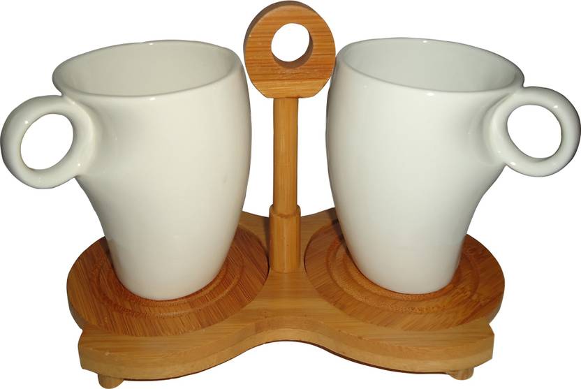 GiftTech 40 Pcs CERAMIC TEACOFFEE CUP SET WITH SAUCER ON A BAMBOO Cool Tea Set Display Stand For Sale GiftTech 40 Pcs CERAMIC TEACOFFEE CUP SET WITH SAUCER ON A BAMBOO Cool Tea Set Display Stand For Sale