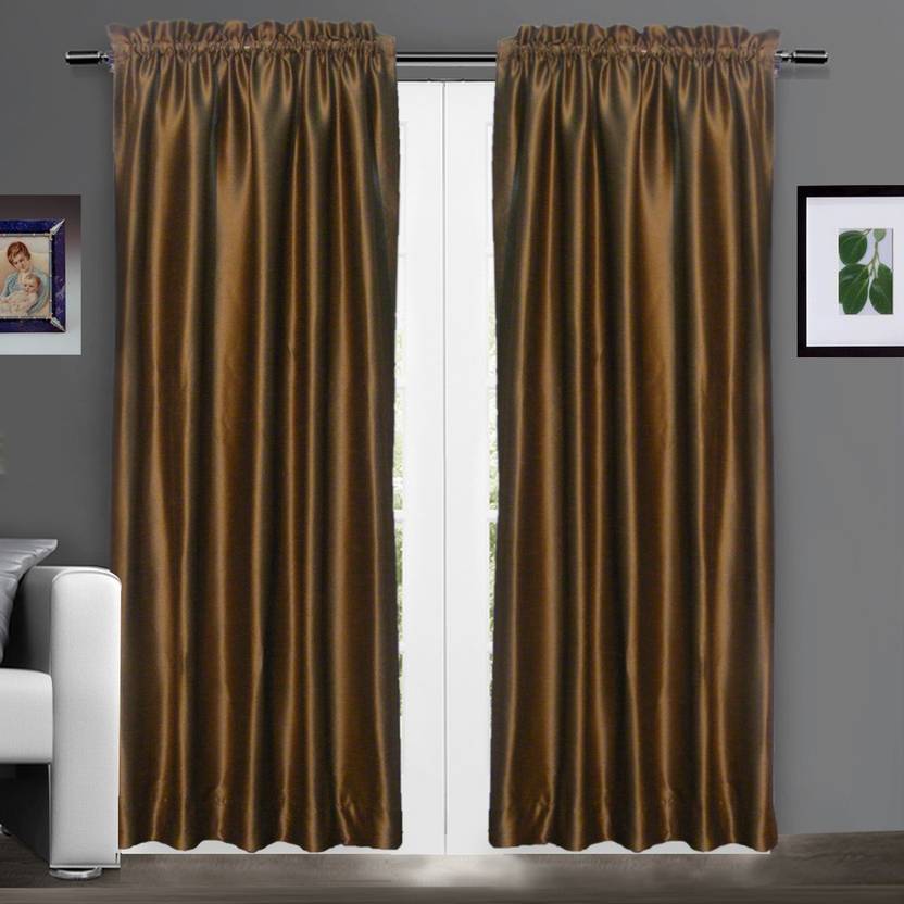 Zappy Cart 244 Cm 8 Ft Dupion Window Door Curtain Pack Of 2