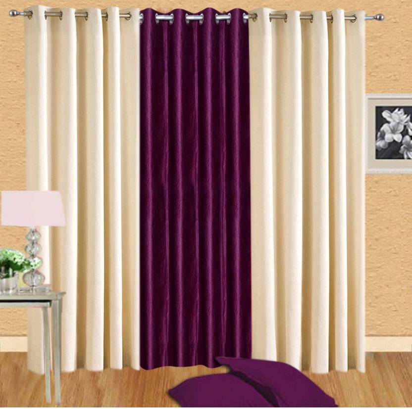 Freshfromloom 153 Cm 5 Ft Polyester Window Curtain Pack Of 3