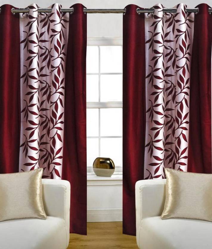 Jojo Designs 215 Cm 7 Ft Polyester Door Curtain Pack Of 2 Jojo Designs 215 Cm 7 Ft Polyester Door Curtain Pack Of 2 Fl Red