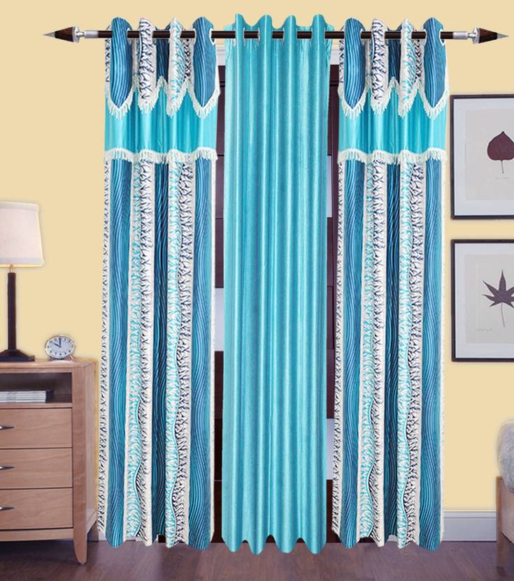 HomeeHub 213.36 cm (7 ft) Polyester Door Curtain (Pack Of 3) Buy HomeeHub 213.36 cm (7 ft