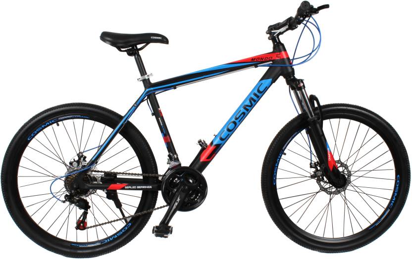 COSMIC MONDO 21 SPEED MTB BICYCLE BLACK/BLUE-SPECIAL EDITION 26 T Mountain/Hardtail Cycle Price 
