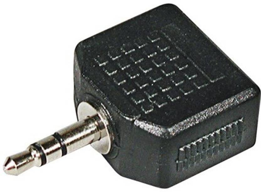 SeCro Black Stereo Jack Y Splitter Cable iPod MP3 Player Headphone