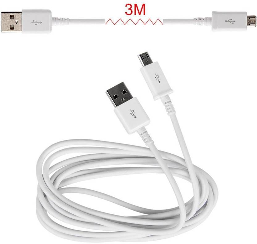 Orientel 3 Meter Long Micro USB Data Charging Cable USB Cable