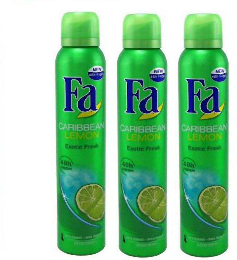 FA LEMON CARIBBEN Deodorant Spray For Men & Women Price in India