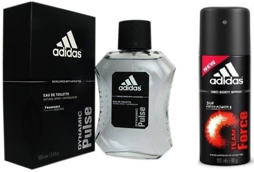 Adidas The Dynamic Pulse Edt Team Force Deo Combo Body Spray For