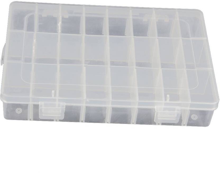 Sukot 24 Compartments Plastic 24 Case Adjustable Storage