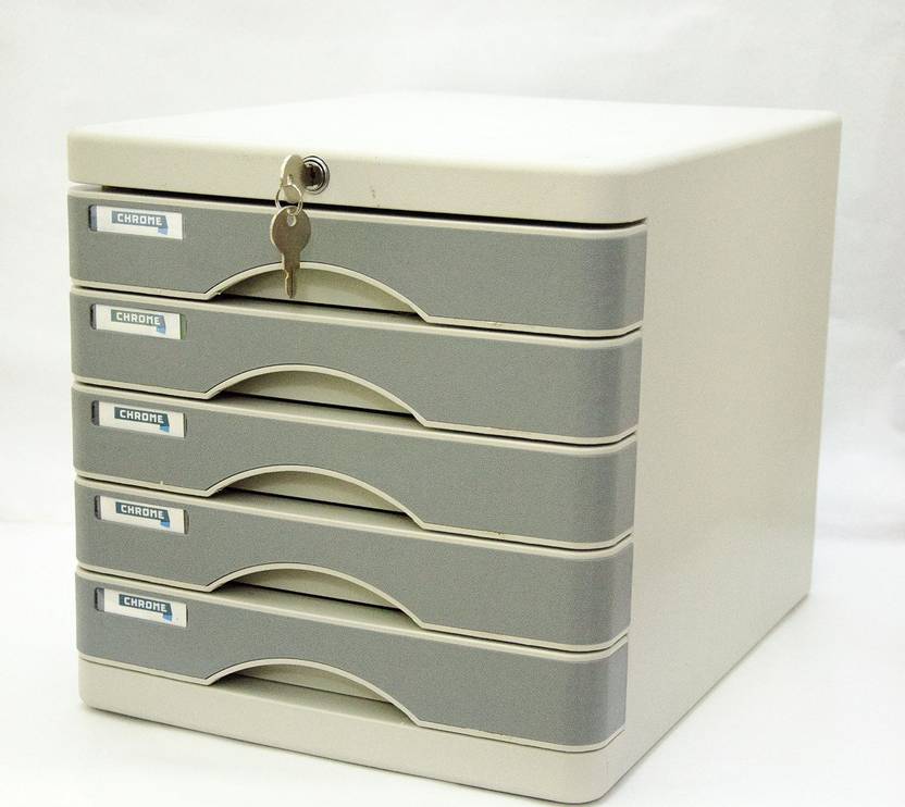 Flipkart Com Chrome 5 Compartments Plastic File Cabinet Drawers