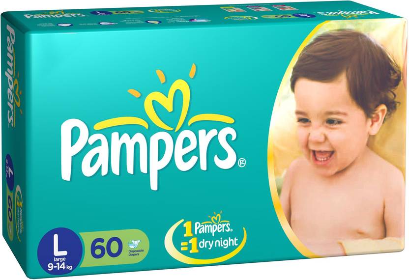 Pampers Pants Diaper L Buy 60 Pampers Disposable Diapers for babies