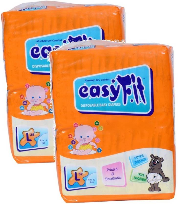 easyFit Baby Diaper L Buy 32 easyFit Disposable Diapers for babies